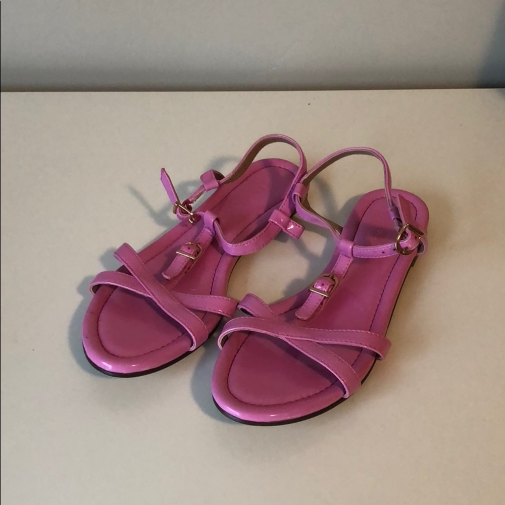 Jcrew Pink Sandals (never worn!)